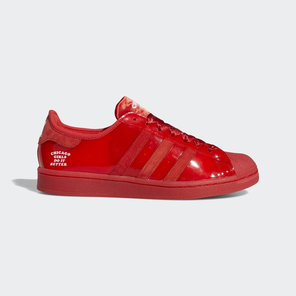 Adidas Men's Chicago Girls Do It Better Superstar Originals Shoes Red/White/Red Ireland FX3471